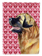 Load image into Gallery viewer, Leonberger Hearts Love and Valentine's Day Portrait Garden Flag – Decorative Outdoor Yard Flag