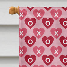 Load image into Gallery viewer, Pomeranian Hearts Love and Valentine's Day Portrait Flag Canvas House Size