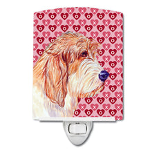 Load image into Gallery viewer, Petit Basset Griffon Vendeen Hearts Love Valentine's Day Ceramic Night Light LH9172CNL