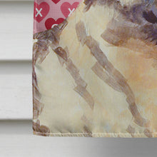 Load image into Gallery viewer, Norwegian Elkhound Hearts Love and Valentine's Day  Flag Canvas House Size
