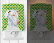 Load image into Gallery viewer, Great Dane St. Patrick's Day Shamrock Portrait Ceramic Night Light LH9176CNL