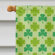 Load image into Gallery viewer, Dachshund St. Patrick's Day Shamrock Portrait Flag Canvas House Size