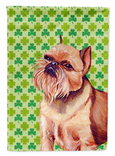 Load image into Gallery viewer, Brussels Griffon St. Patrick's Day Shamrock Portrait Flag Canvas House Size
