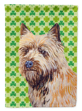 Load image into Gallery viewer, Cairn Terrier St. Patrick's Day Shamrock Portrait Flag Canvas House Size