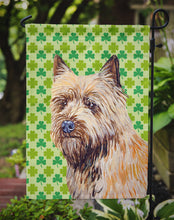 Load image into Gallery viewer, Cairn Terrier St. Patrick's Day Shamrock Portrait Garden Flag – Decorative Outdoor Yard Flag