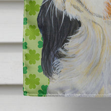 Load image into Gallery viewer, Cavalier Spaniel St. Patrick's Day Shamrock Portrait Flag Canvas House Size