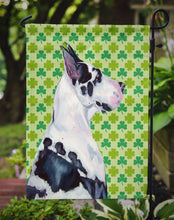 Load image into Gallery viewer, Great Dane St. Patrick's Day Shamrock Portrait Garden Flag – Decorative Outdoor Yard Flag
