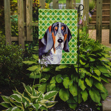 Load image into Gallery viewer, Basset Hound St. Patrick's Day Shamrock Portrait Garden Flag – Decorative Outdoor Yard Flag