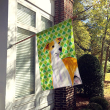 Load image into Gallery viewer, Whippet St. Patrick's Day Shamrock Portrait Flag Canvas House Size