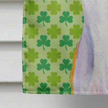 Load image into Gallery viewer, Whippet St. Patrick's Day Shamrock Portrait Flag Canvas House Size