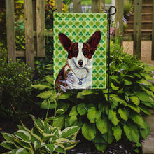 Load image into Gallery viewer, Corgi St. Patrick's Day Shamrock Portrait Garden Flag – Decorative Outdoor Yard Flag