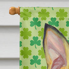Load image into Gallery viewer, Min Pin St. Patrick's Day Shamrock Portrait Flag Canvas House Size