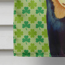 Load image into Gallery viewer, Min Pin St. Patrick's Day Shamrock Portrait Flag Canvas House Size