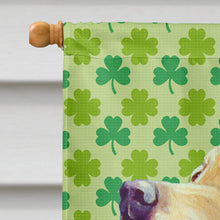 Load image into Gallery viewer, Labrador St. Patrick's Day Shamrock Portrait Flag Canvas House Size