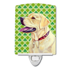 Load image into Gallery viewer, Labrador St. Patrick's Day Shamrock Portrait Ceramic Night Light LH9203CNL