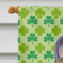 Load image into Gallery viewer, French Bulldog St. Patrick's Day Shamrock Flag Canvas House Size