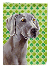 Load image into Gallery viewer, Weimaraner St. Patrick's Day Shamrock Portrait Flag Canvas House Size