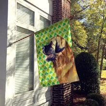 Load image into Gallery viewer, Leonberger St. Patrick's Day Shamrock Portrait Flag Canvas House Size