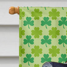 Load image into Gallery viewer, Leonberger St. Patrick's Day Shamrock Portrait Flag Canvas House Size