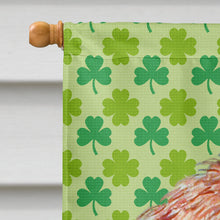 Load image into Gallery viewer, Petit Basset Griffon Vendeen St. Patrick's Day Shamrock  Flag Canvas House Size