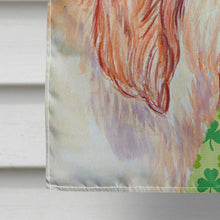 Load image into Gallery viewer, Petit Basset Griffon Vendeen St. Patrick's Day Shamrock  Flag Canvas House Size