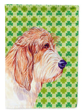 Load image into Gallery viewer, Petit Basset Griffon Vendeen St. Patrick's Day Shamrock  Flag Canvas House Size