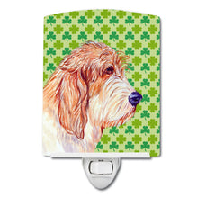 Load image into Gallery viewer, Petit Basset Griffon Vendeen St. Patrick's Day Shamrock Ceramic Night Light LH9217CNL