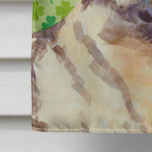 Load image into Gallery viewer, Norwegian Elkhound St. Patrick's Day Shamrock Portrait Flag Canvas House Size