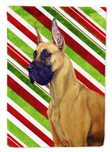 Load image into Gallery viewer, Great Dane Candy Cane Holiday Christmas  Garden Flag – Decorative Outdoor Yard Flag