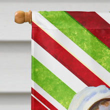 Load image into Gallery viewer, Great Dane Candy Cane Holiday Christmas  Flag Canvas House Size