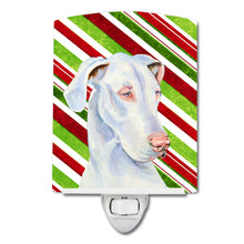 Load image into Gallery viewer, Great Dane Candy Cane Holiday Christmas Ceramic Night Light LH9221CNL
