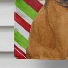 Load image into Gallery viewer, Dachshund Candy Cane Holiday Christmas  Flag Canvas House Size