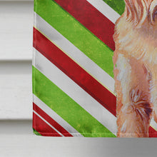 Load image into Gallery viewer, Brussels Griffon Candy Cane Holiday Christmas  Flag Canvas House Size