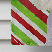 Load image into Gallery viewer, Westie Candy Cane Holiday Christmas  Flag Canvas House Size
