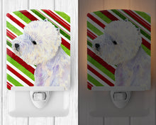 Load image into Gallery viewer, Westie Candy Cane Holiday Christmas Ceramic Night Light LH9225CNL