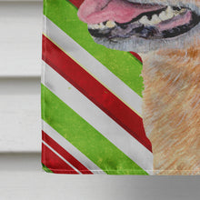 Load image into Gallery viewer, Australian Cattle Dog Candy Cane Holiday Christmas  Flag Canvas House Size