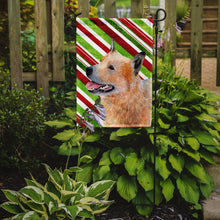 Load image into Gallery viewer, Australian Cattle Dog Candy Cane Holiday Christmas  Garden Flag – Decorative Outdoor Yard Flag