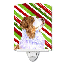 Load image into Gallery viewer, Australian Shepherd Candy Cane Holiday Christmas Ceramic Night Light LH9228CNL