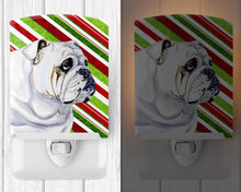 Load image into Gallery viewer, Bulldog English Candy Cane Holiday Christmas Ceramic Night Light LH9229CNL