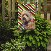 Load image into Gallery viewer, Cairn Terrier Candy Cane Holiday Christmas  Garden Flag – Decorative Outdoor Yard Flag