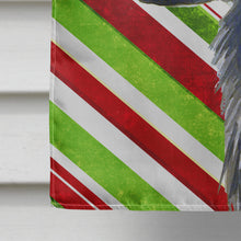 Load image into Gallery viewer, Flat Coated Retriever Candy Cane Holiday Christmas  Flag Canvas House Size