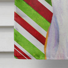 Load image into Gallery viewer, Whippet Candy Cane Holiday Christmas  Flag Canvas House Size