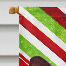 Load image into Gallery viewer, Corgi Candy Cane Holiday Christmas  Flag Canvas House Size