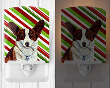 Load image into Gallery viewer, Corgi Candy Cane Holiday Christmas Ceramic Night Light LH9243CNL