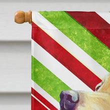 Load image into Gallery viewer, Labrador Candy Cane Holiday Christmas  Flag Canvas House Size
