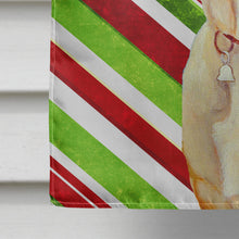 Load image into Gallery viewer, Labrador Candy Cane Holiday Christmas  Flag Canvas House Size