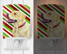 Load image into Gallery viewer, Labrador Candy Cane Holiday Christmas Ceramic Night Light LH9248CNL