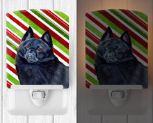 Load image into Gallery viewer, Schipperke Candy Cane Holiday Christmas Ceramic Night Light LH9249CNL