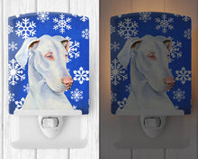 Load image into Gallery viewer, Great Dane Winter Snowflakes Holiday Ceramic Night Light LH9266CNL
