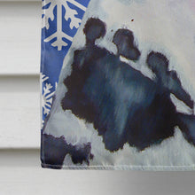 Load image into Gallery viewer, Great Dane Winter Snowflakes Holiday Flag Canvas House Size